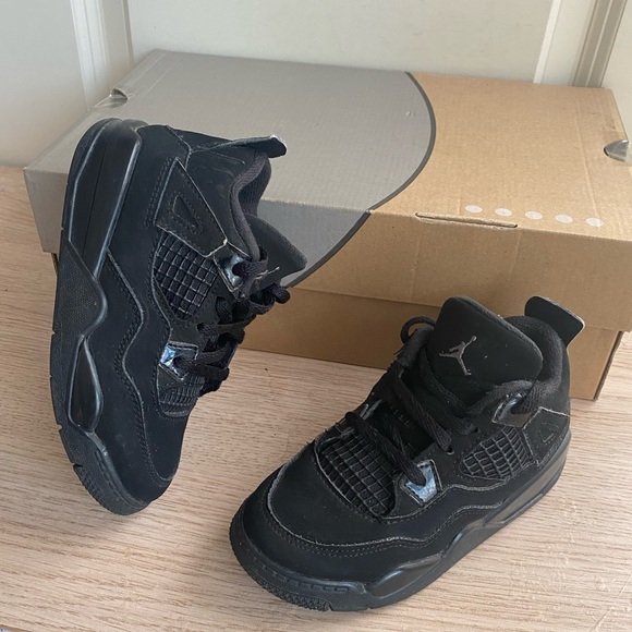 Jordan 4 Black Cat Toddler Sneakers- SZ 10 C - Picture 15 of 15